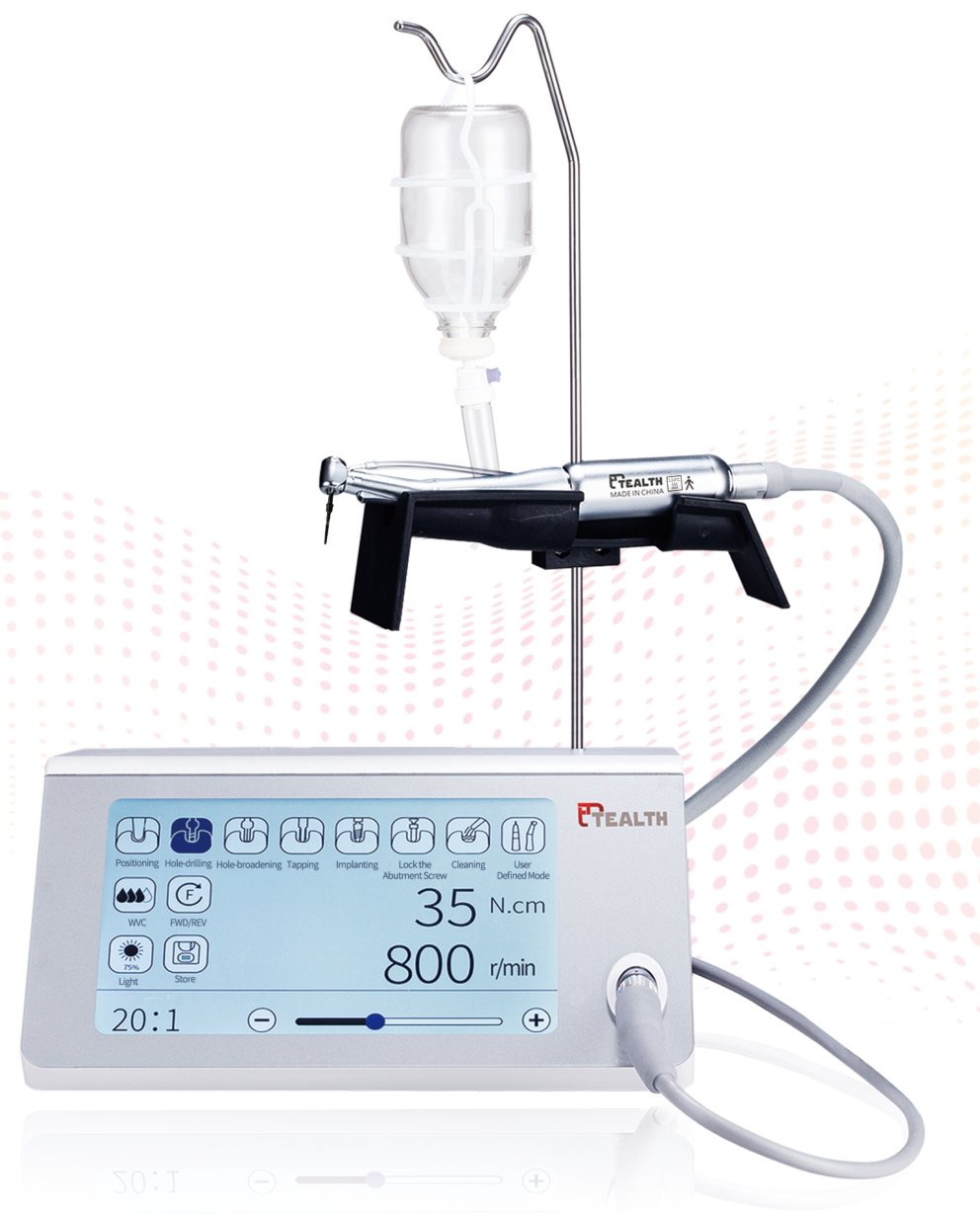 TEALTH EM-3 Implantmotor mit Touchscreen, Motor und Spülflaschenhalter